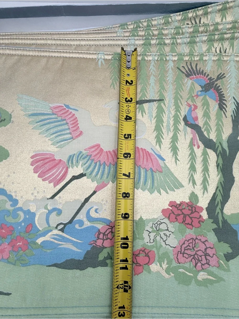 Vtg Set of 6 JACOBSON'S Japanese Chinoiserie Placemats Woven Crane Heron In Box